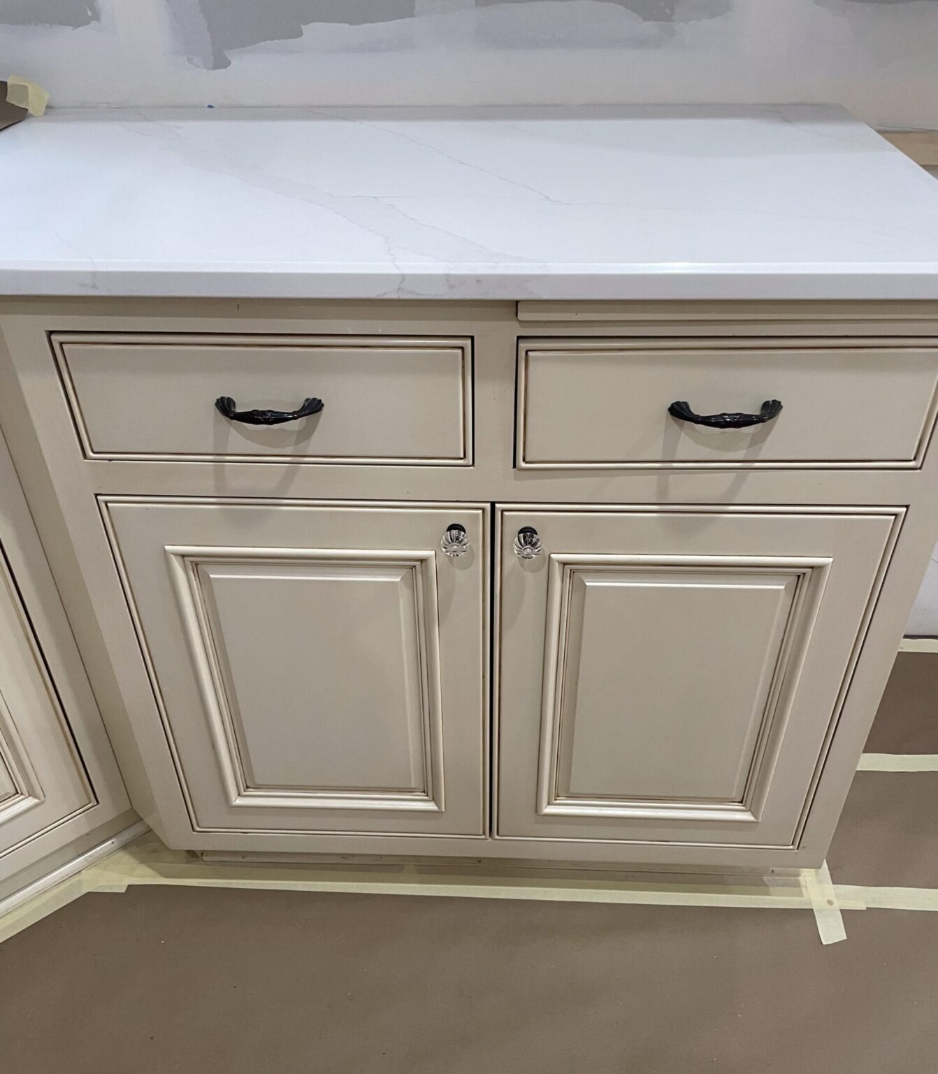 Cabinet befores for spray painting