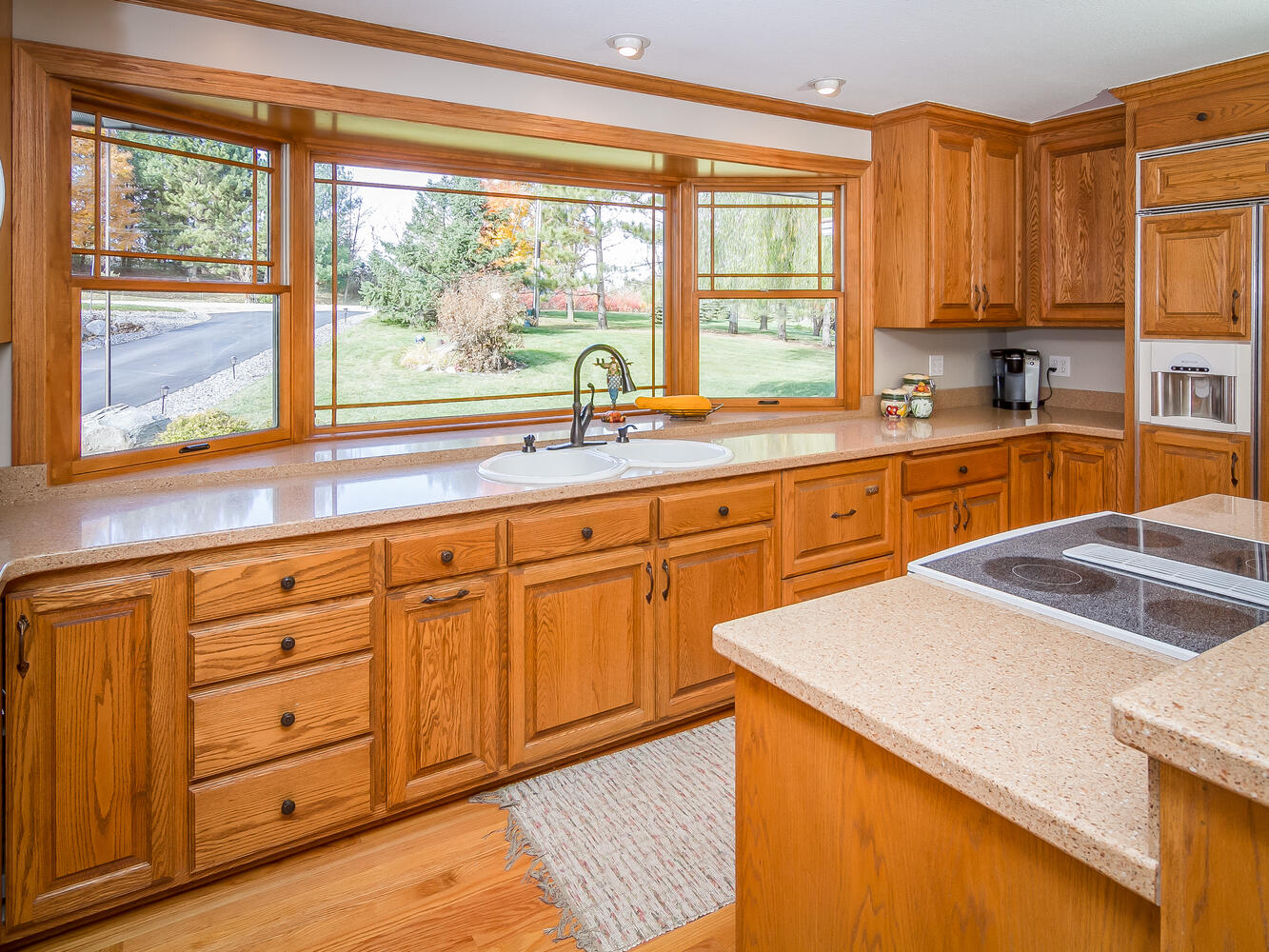Custom cabinet painting to transform outdated kitchens
